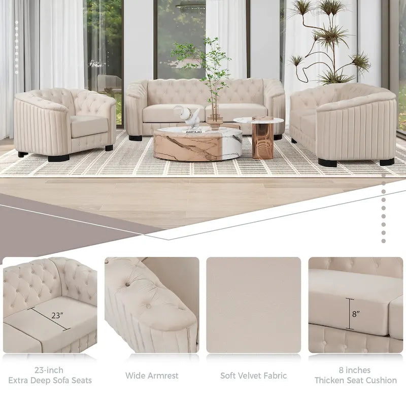 64" Velvet Loveseat Sofa with Removable Seat Cushion, 2-Person Couch
