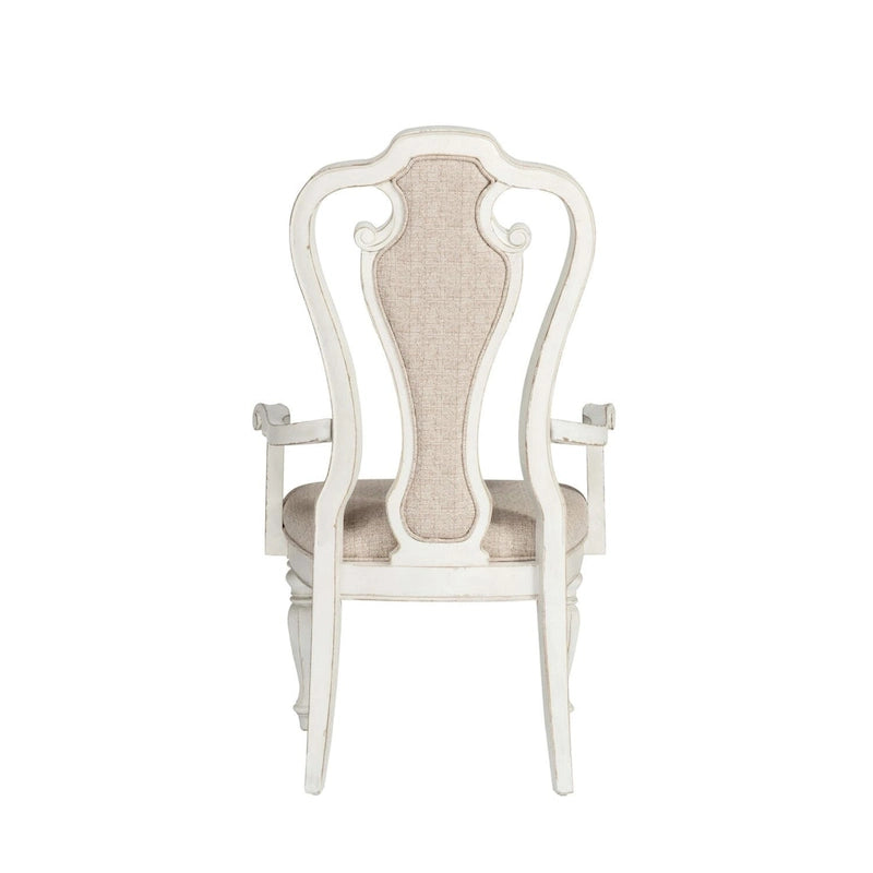 Splat Back Upholstered Arm Chair (Set of 2)