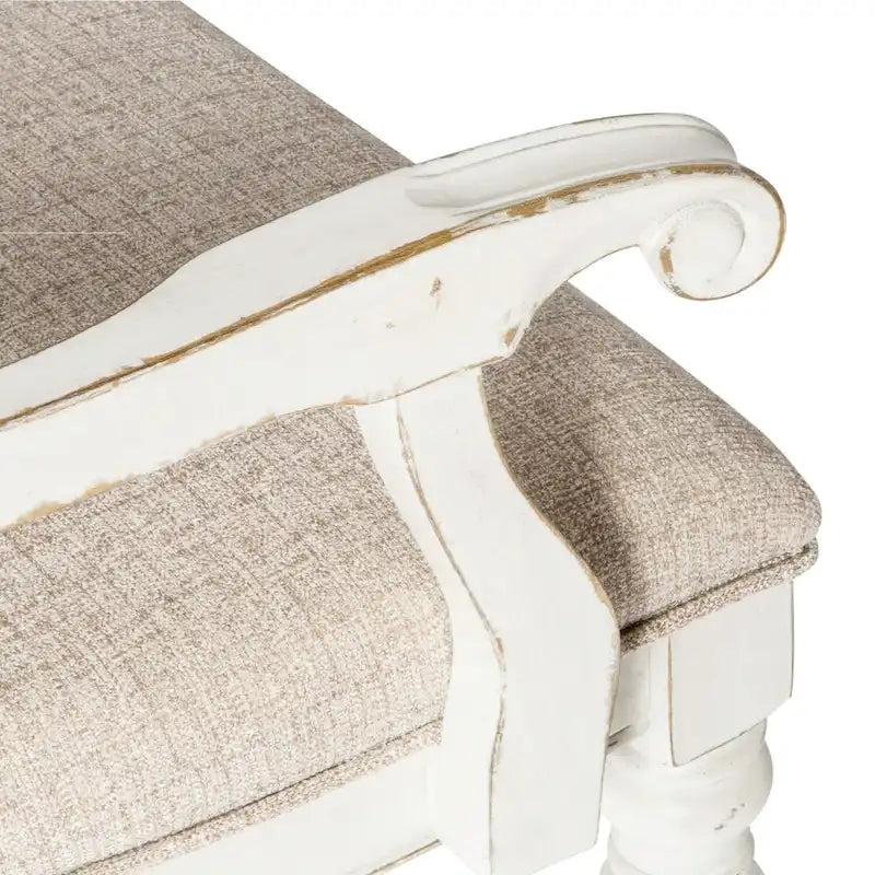 Splat Back Upholstered Arm Chair (Set of 2)