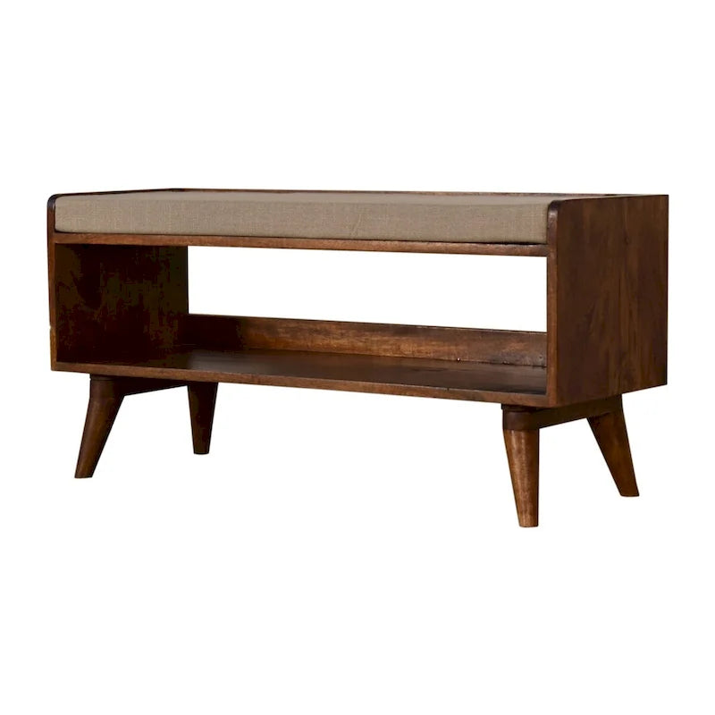 Shoe Storage Bench with Seat Pad