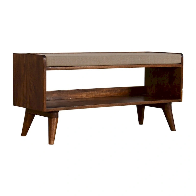 Shoe Storage Bench with Seat Pad