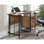Escritorio de oficina de un solo pedestal con cajón para archivos – Roble grabadofont: 15px/1.5rem "Inter var", Inter, sans-serif; white-space: pre-wrap;">