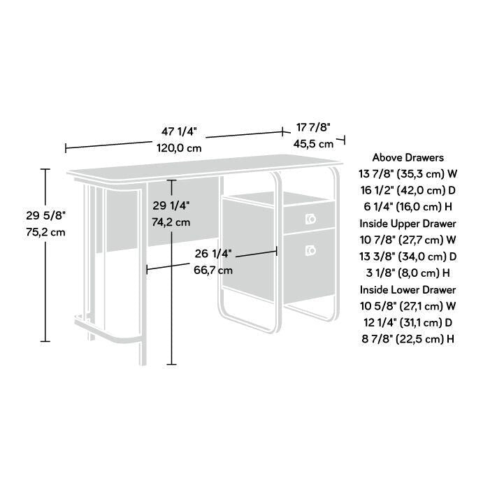 Escritorio de oficina de un solo pedestal con cajón para archivos – Roble grabadofont: 15px/1.5rem "Inter var", Inter, sans-serif; white-space: pre-wrap;">